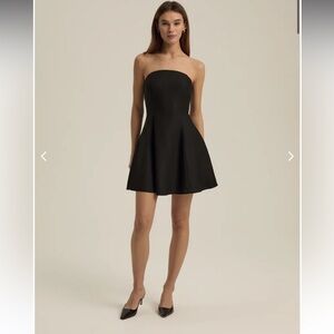 new Favorite Daughter the favorite linen mini dress in black